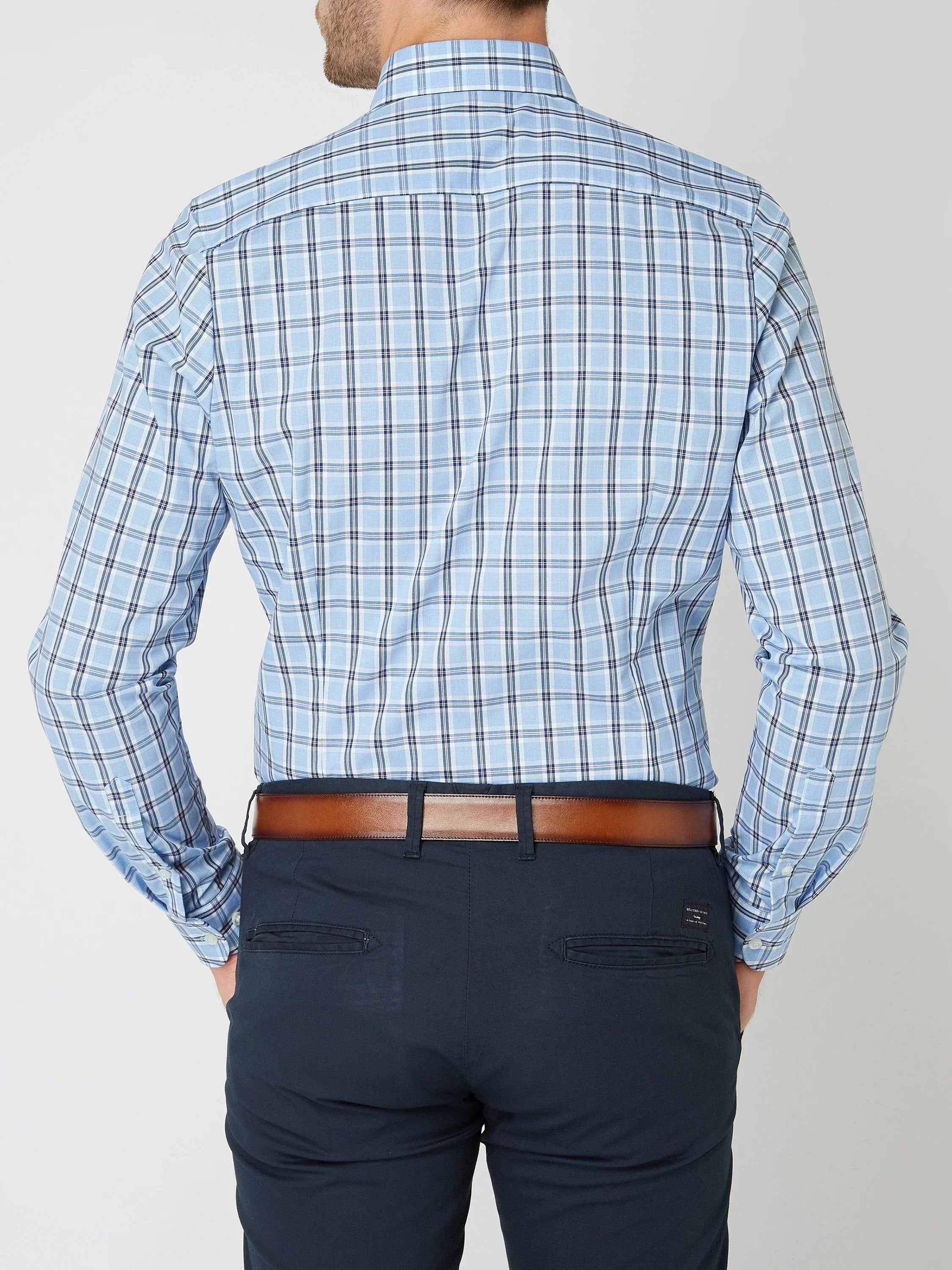 Nova Herren Kariertes Button-Down Hemd Mit Karomuster