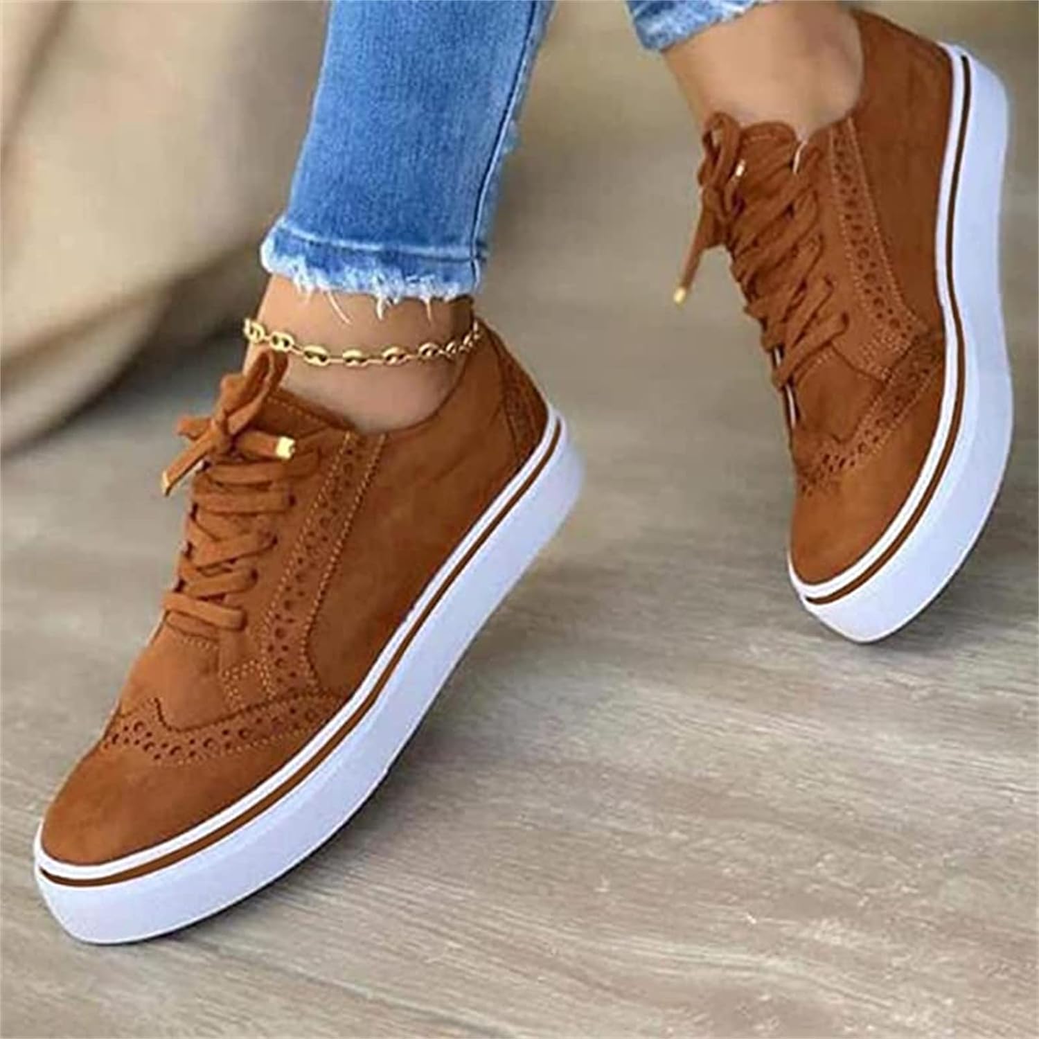 Livia Damen Lässige Plateau Sneakers Für Den Alltag
