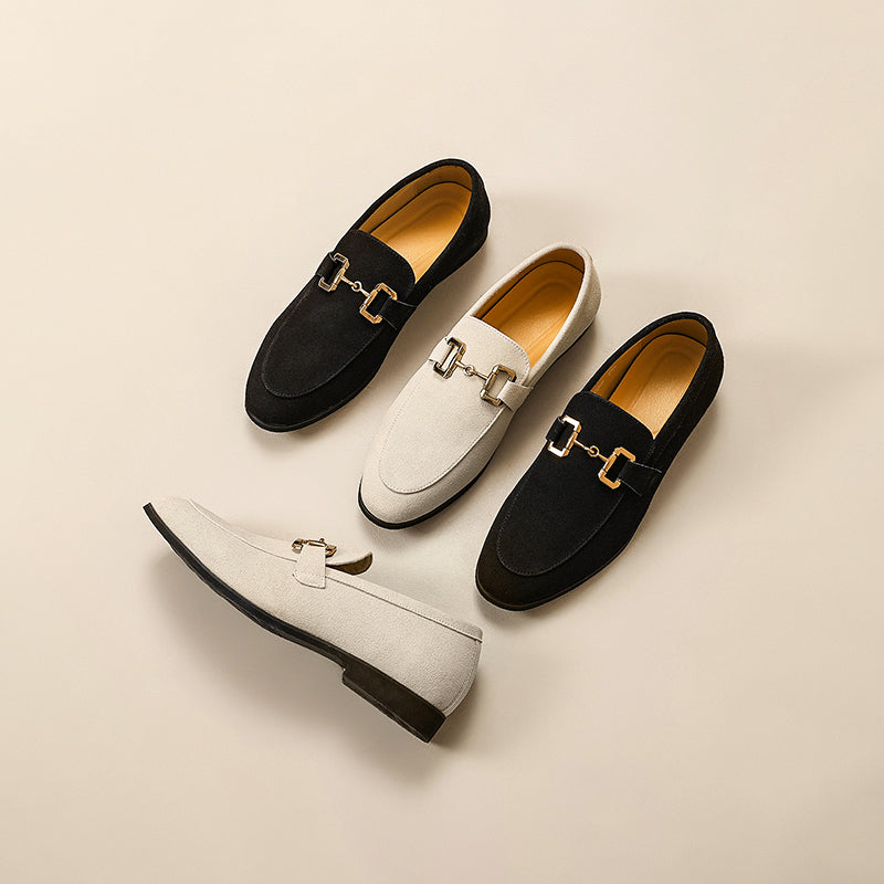 Herren Slipper Mit Mandelförmiger Spitze Pferdebit Halbformelle Eleganz