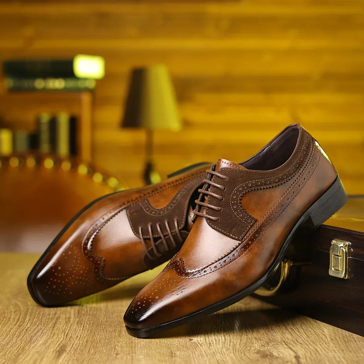 Herren Klassische Anzugschuhe Mit Elegantem Design Für Den Alltag