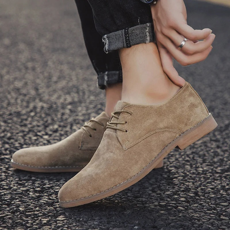 Herren Elegante Schnürschuhe Aus Wildleder – Zeitloses Design Für Hochzeiten