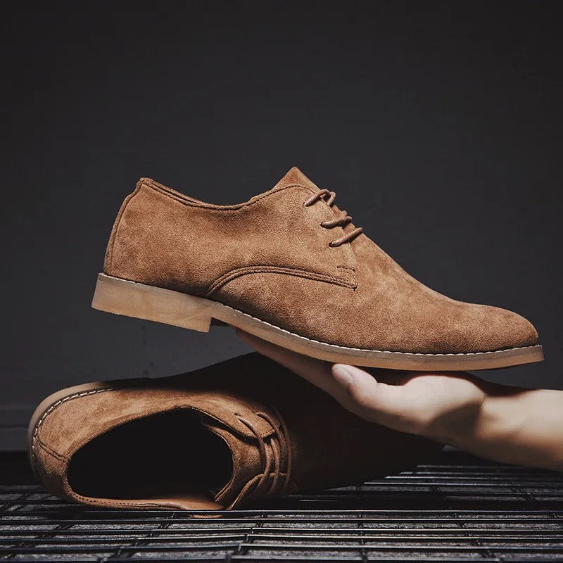 Herren Elegante Schnürschuhe Aus Wildleder – Zeitloses Design Für Hochzeiten