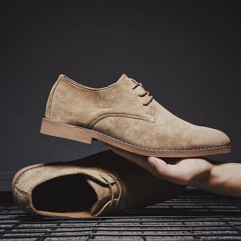 Herren Elegante Schnürschuhe Aus Wildleder – Zeitloses Design Für Hochzeiten