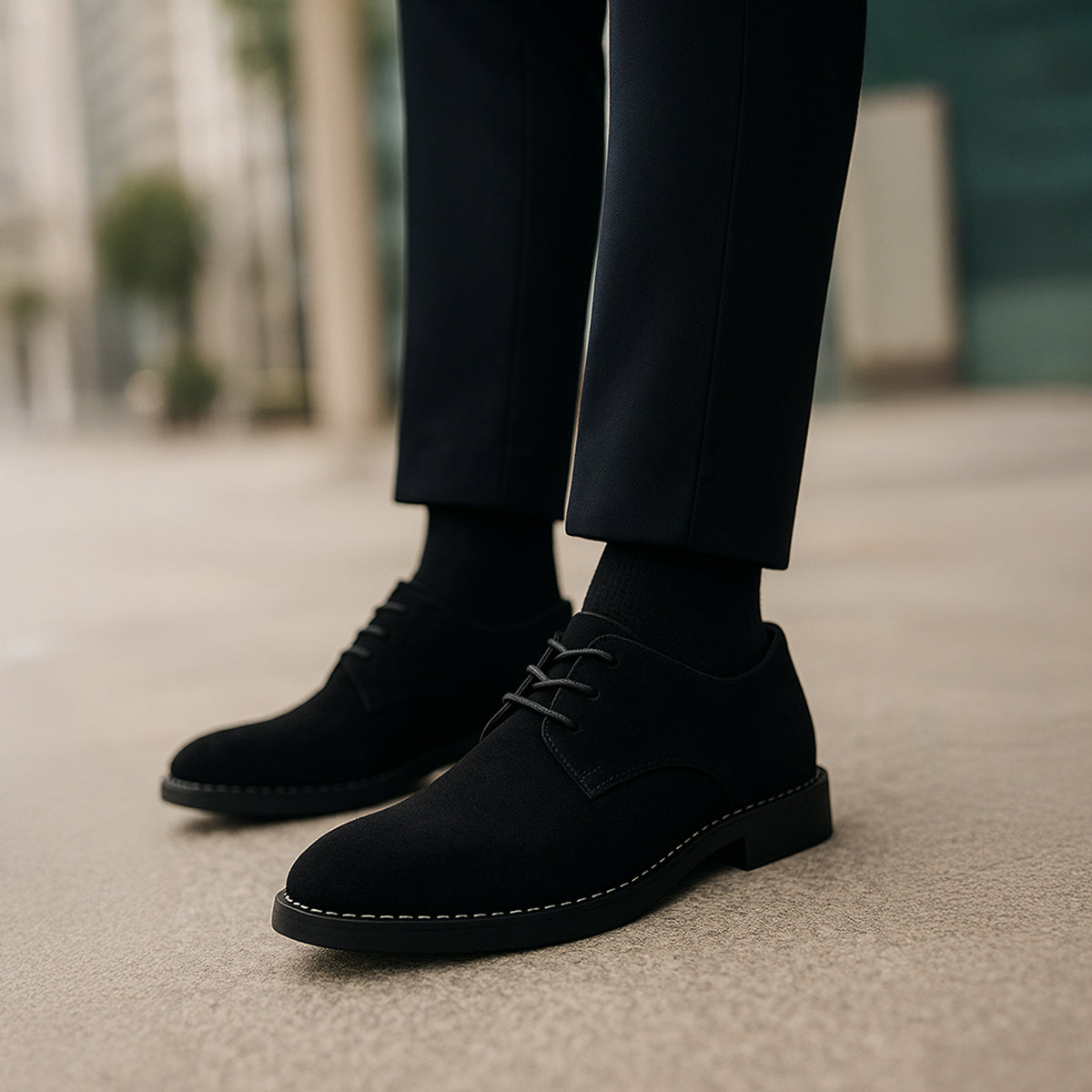 Herren Elegante Schnürschuhe Aus Wildleder – Zeitloses Design Für Hochzeiten