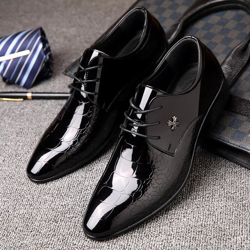 Herren Oxford Schnürschuhe Strukturierte Oberfläche Für Formelle Anlässe