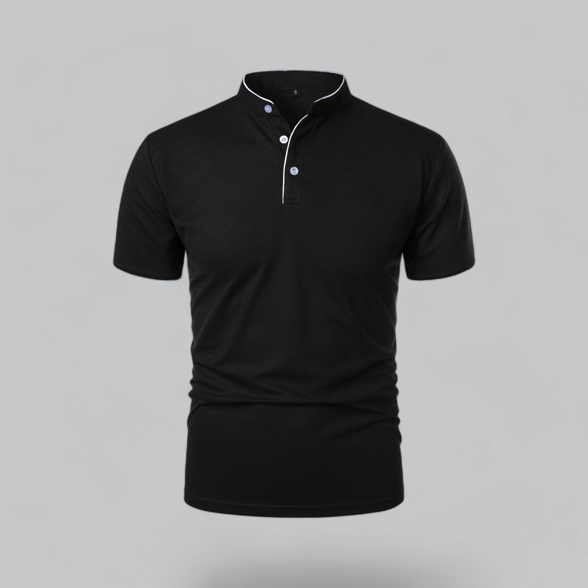 Herren Poloshirt Ohne Kragen Zeitloses Essential Im Old Money Stil