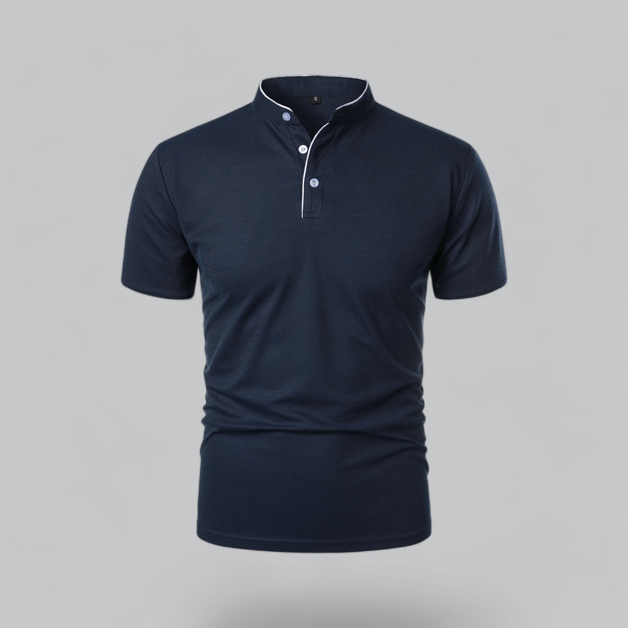 Herren Poloshirt Ohne Kragen Zeitloses Essential Im Old Money Stil