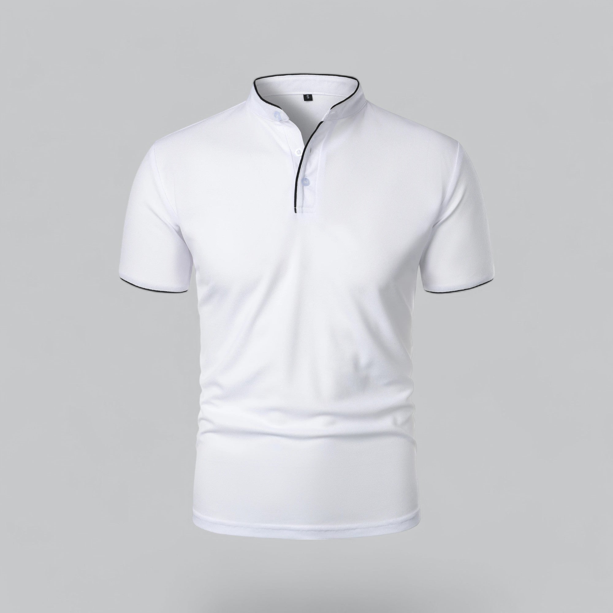Herren Poloshirt Ohne Kragen Zeitloses Essential Im Old Money Stil