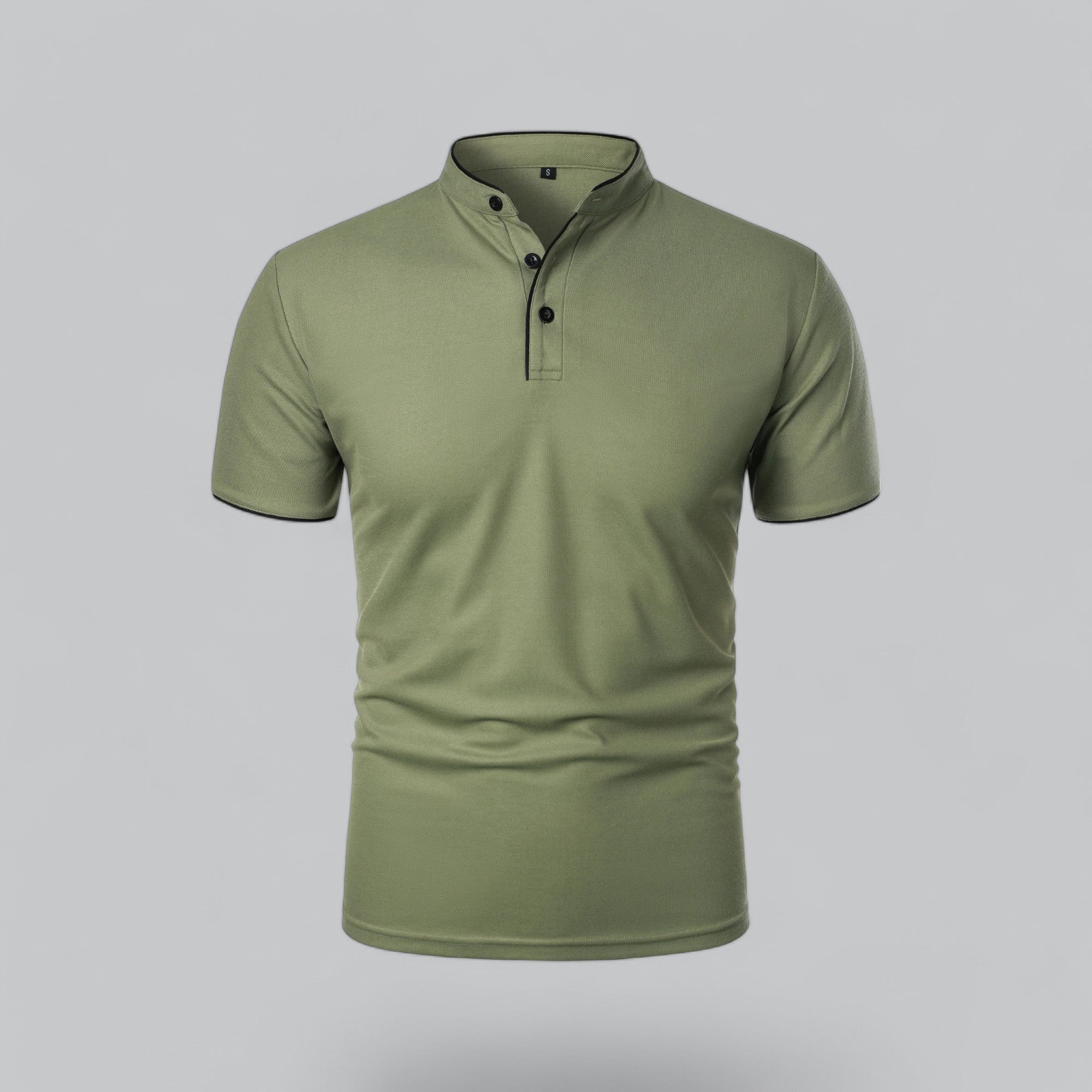 Herren Poloshirt Ohne Kragen Zeitloses Essential Im Old Money Stil