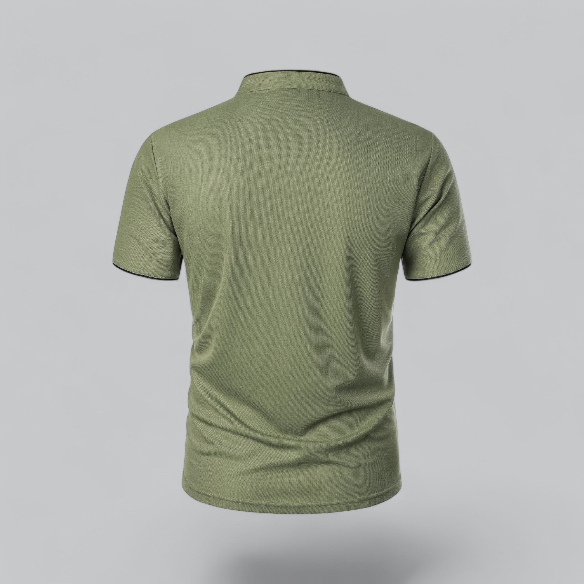 Herren Poloshirt Ohne Kragen Zeitloses Essential Im Old Money Stil
