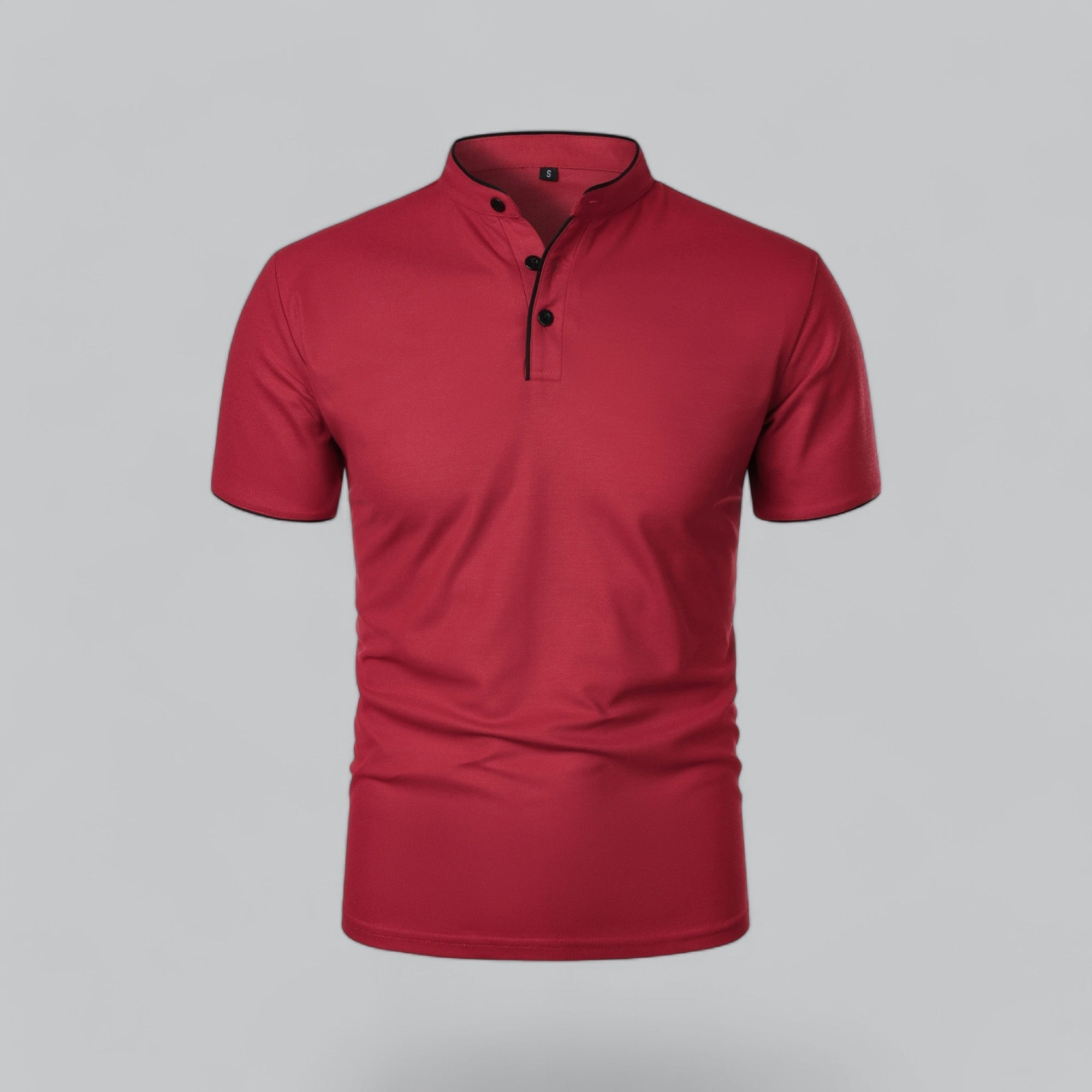 Herren Poloshirt Ohne Kragen Zeitloses Essential Im Old Money Stil