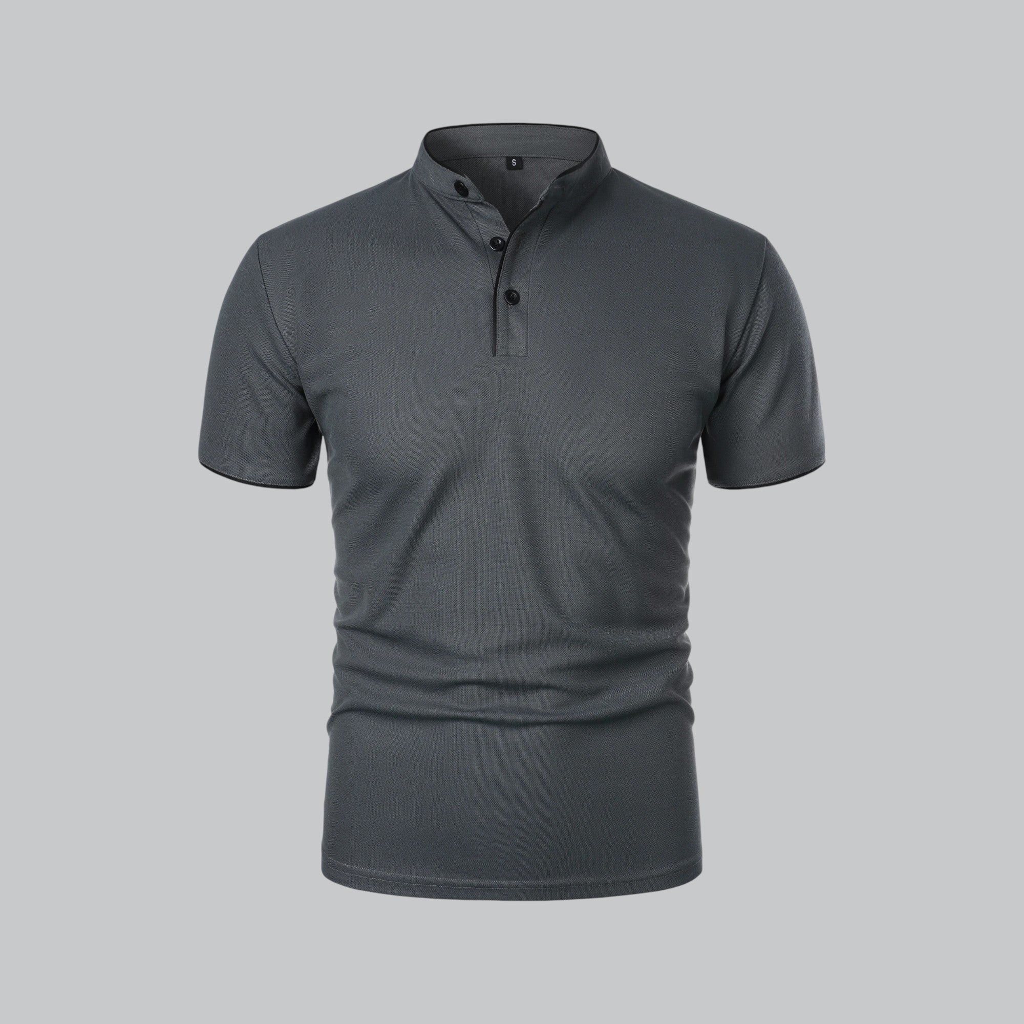 Herren Poloshirt Ohne Kragen Zeitloses Essential Im Old Money Stil