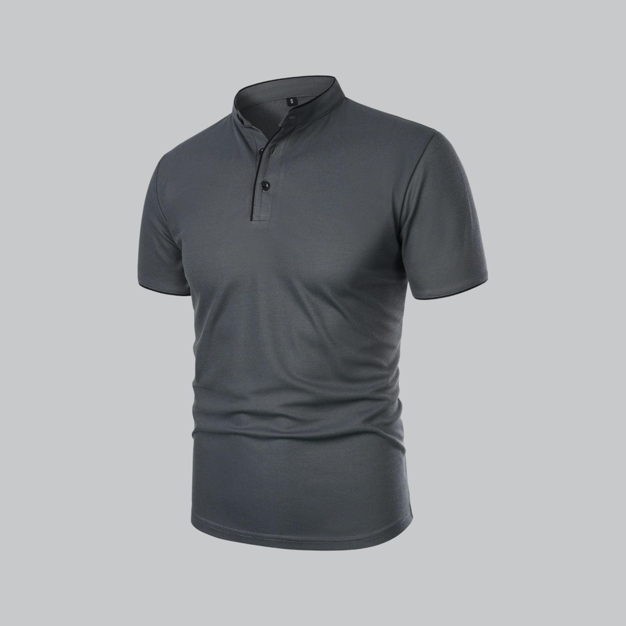 Herren Poloshirt Ohne Kragen Zeitloses Essential Im Old Money Stil