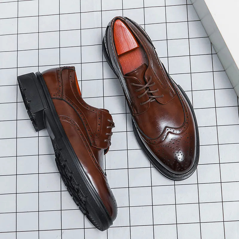 Herren Formelle Schuhe Novo Schnitt Runde Spitze Elegant