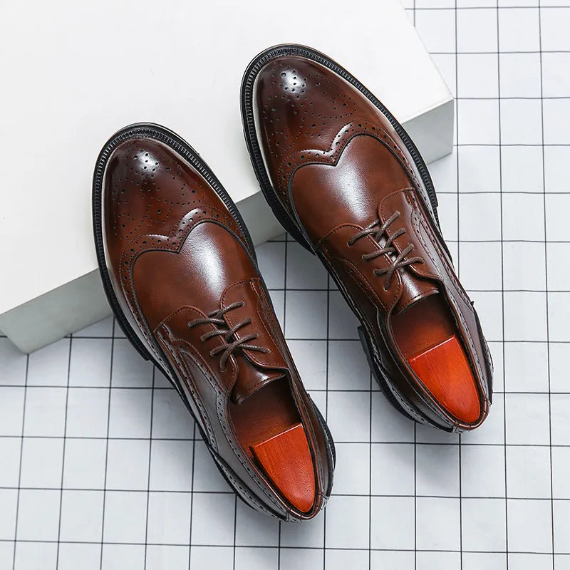 Herren Formelle Schuhe Novo Schnitt Runde Spitze Elegant