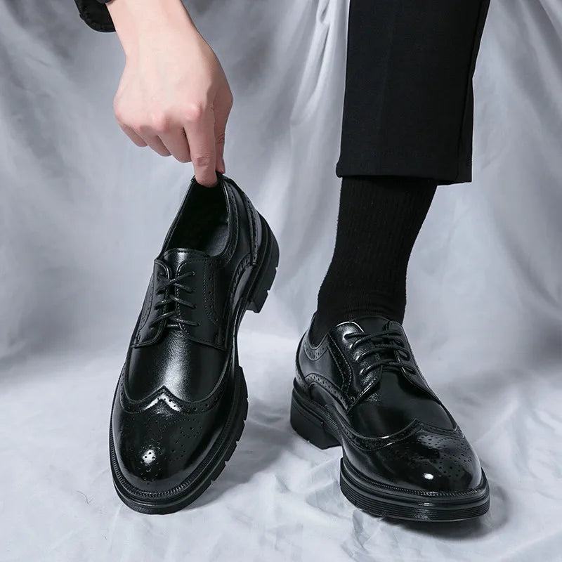 Herren Formelle Schuhe Novo Schnitt Runde Spitze Elegant