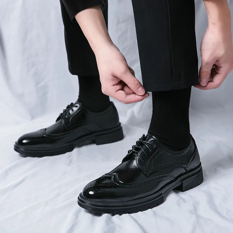 Herren Formelle Schuhe Novo Schnitt Runde Spitze Elegant