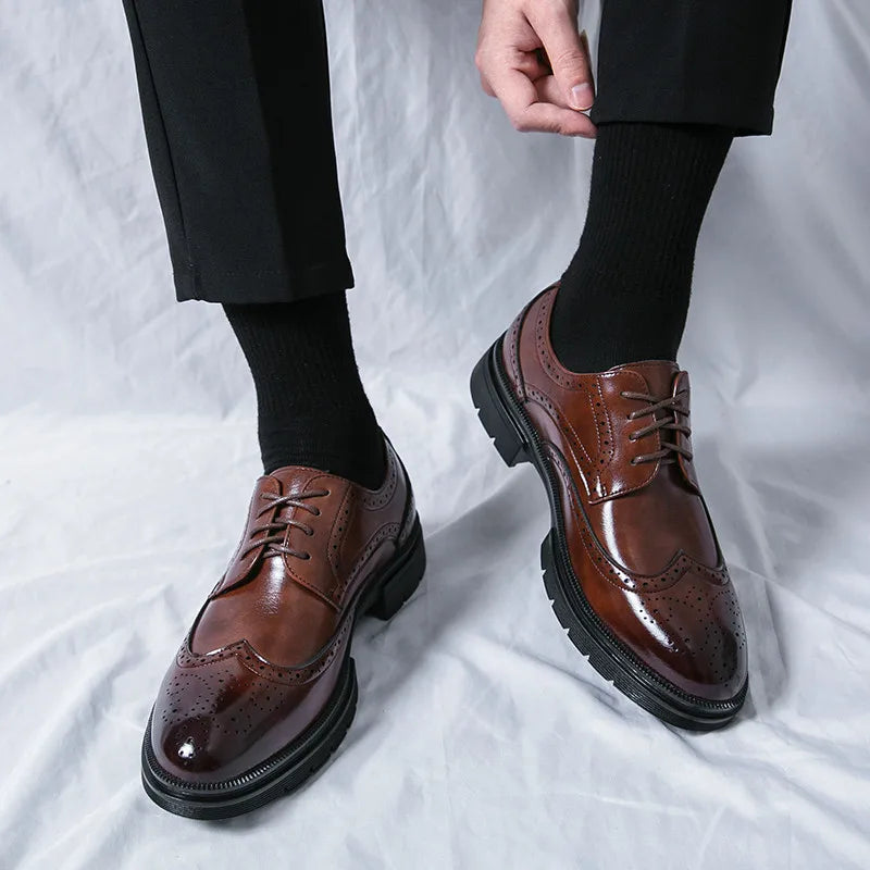 Herren Formelle Schuhe Novo Schnitt Runde Spitze Elegant