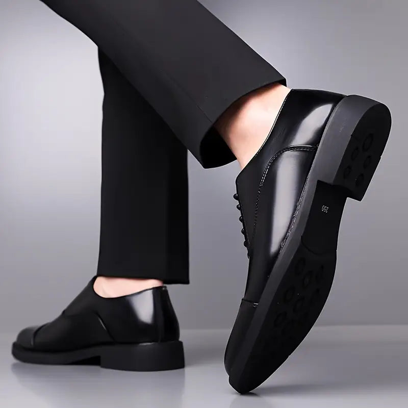 Herren Glänzende Oxfords Klassische Schnürschuhe Für Das Büro