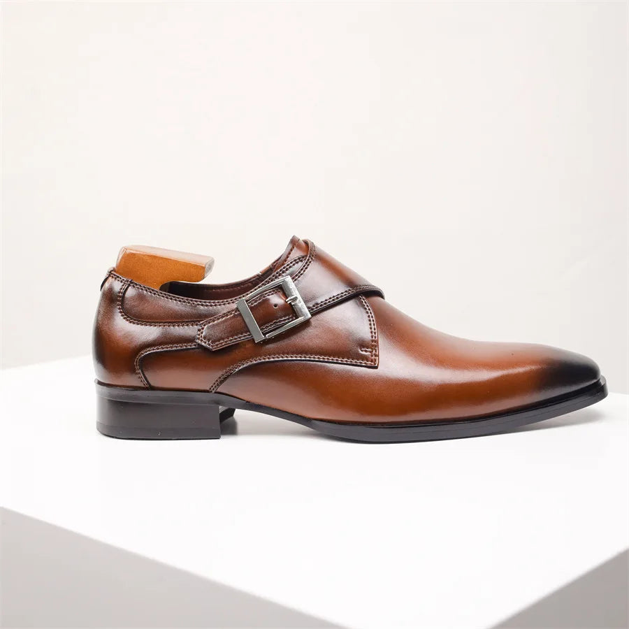 Herren Monk Strap Dress Schuhe Im Italienischen Stil Mit Schnallen Detail