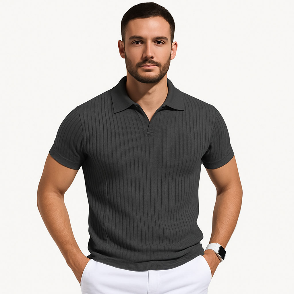 Herren Kraft-Fit Polo Shirt – Müheloser Stil, Athletische Silhouette