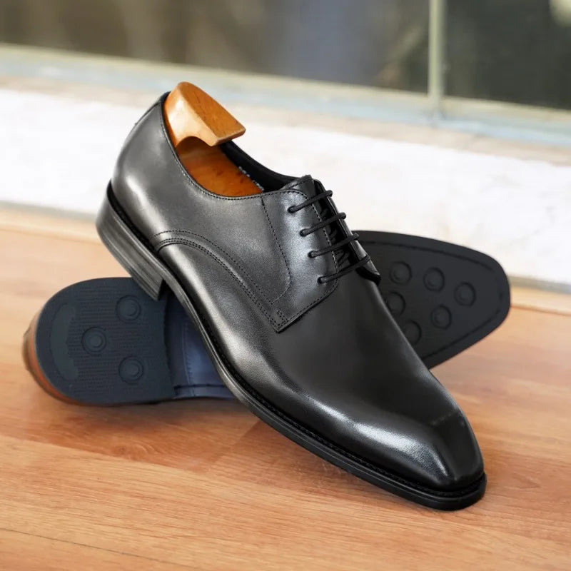 Herren Oxford Schnürschuhe Mit Geschlossener Schnürung Und Spitz Zulaufende Zehen