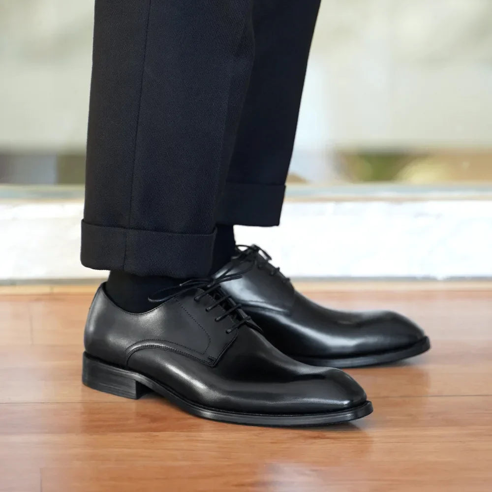 Herren Oxford Schnürschuhe Mit Geschlossener Schnürung Und Spitz Zulaufende Zehen
