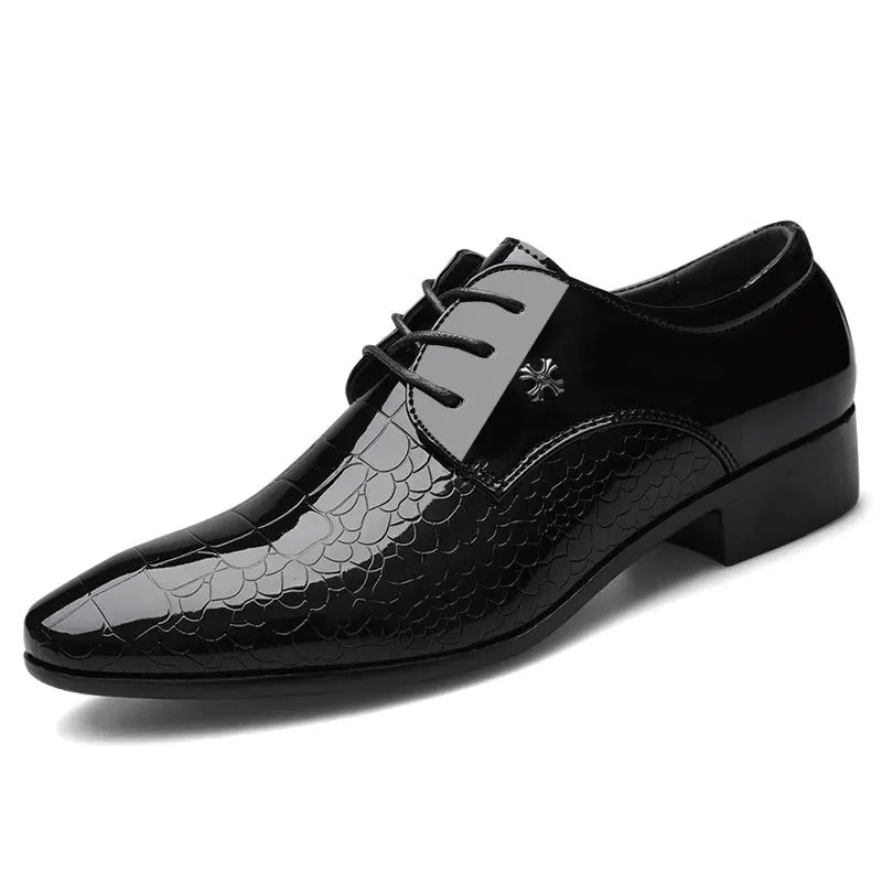 Herren Glänzende Patent Oxford Schnürschuhe - Formelle Schuhe