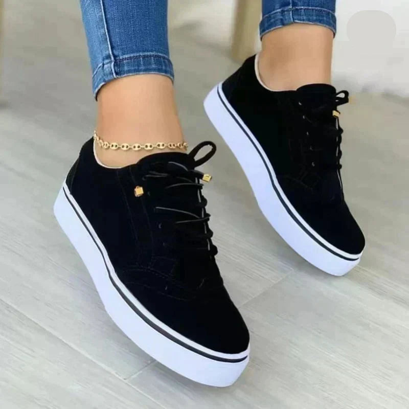 Livia Damen Lässige Plateau Sneakers Für Den Alltag
