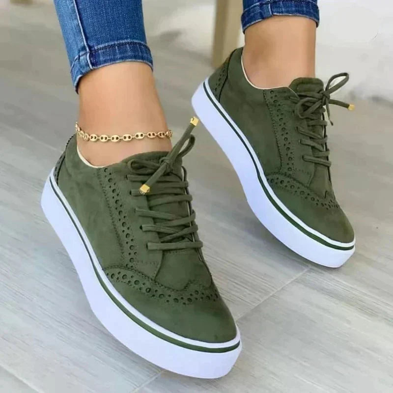 Livia Damen Lässige Plateau Sneakers Für Den Alltag