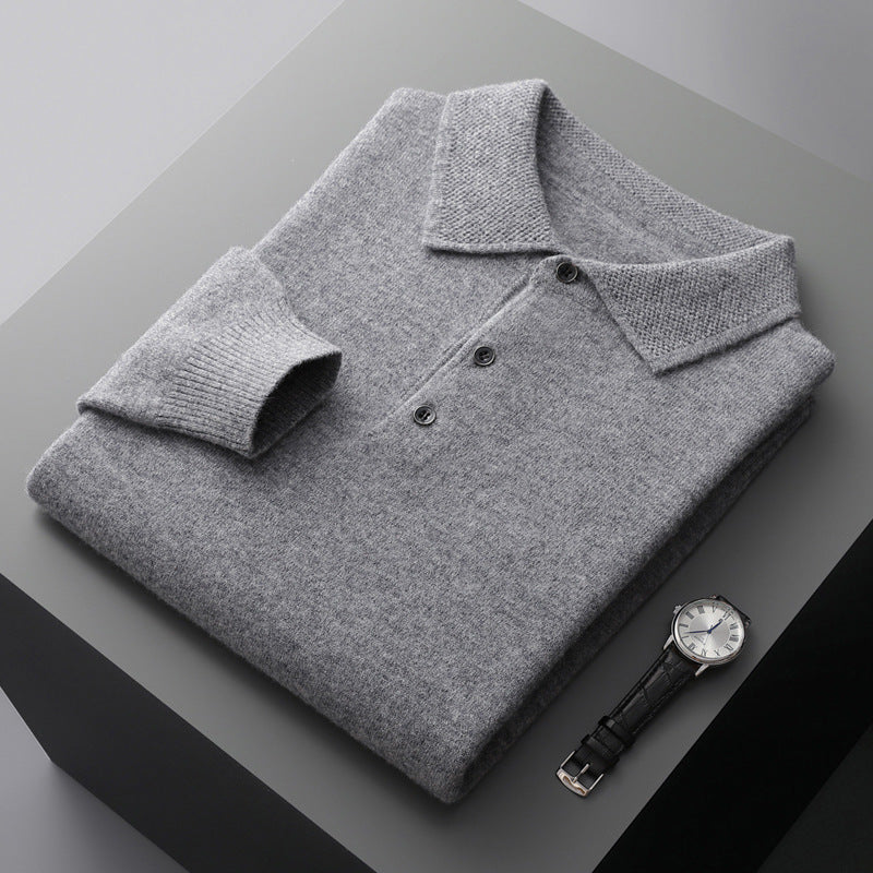 Weiches Langarm-Polohemd Mit Klassischer Passform Für Smart Casual