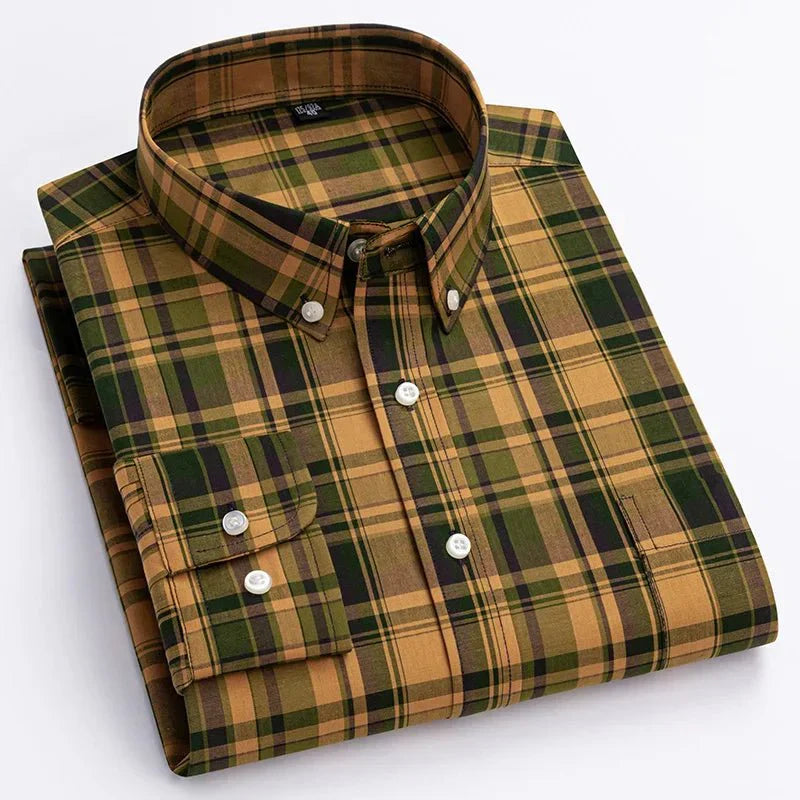 Nova Herren Karierter Button-Down Hemd Kollektion 2024