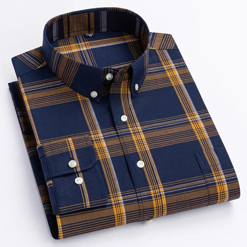 Nova Herren Karierter Button-Down Hemd Kollektion 2024