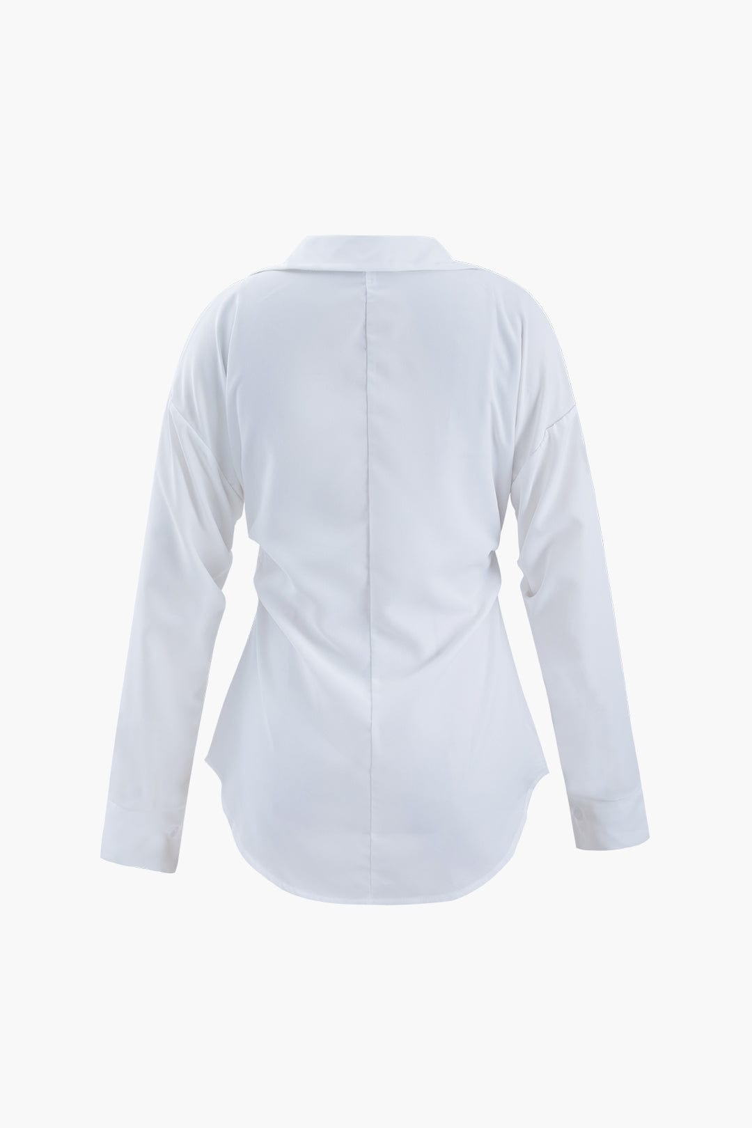 Taillierte Damen Langarmbluse Mit Definierter Taille Und Klassischem Kragen