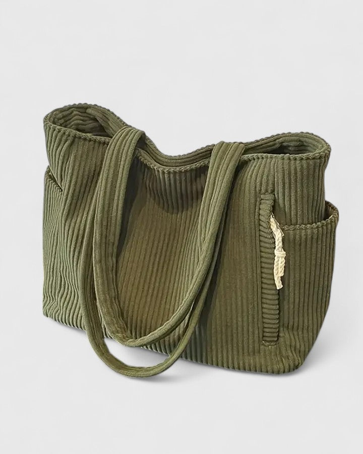 Luna Damen Handtasche Im Rippstil Mit Strukturierter Eleganz