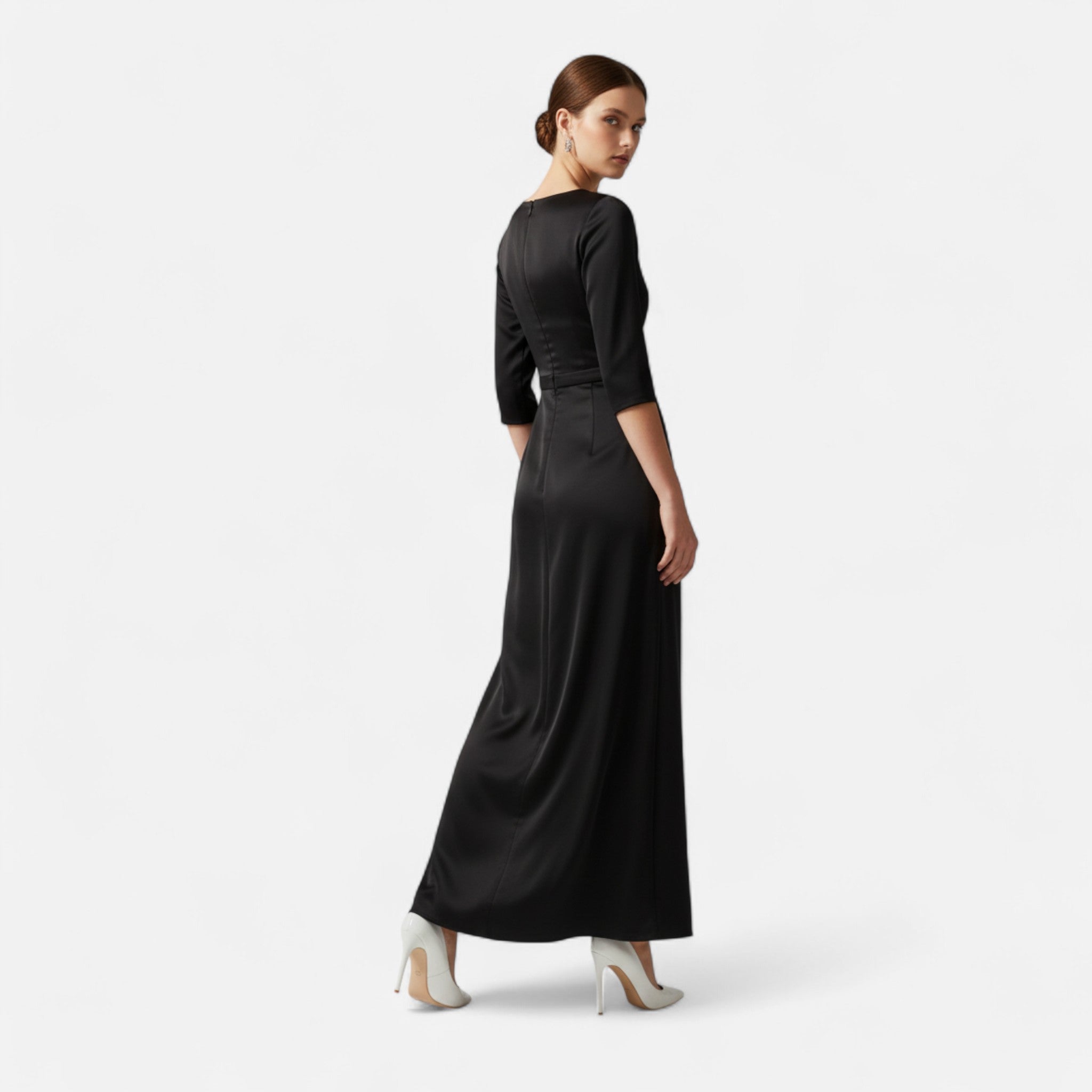 Damen Stiletto-Absätze Spitz Zulaufende Lack-Pumps Zum Hineinschlüpfen