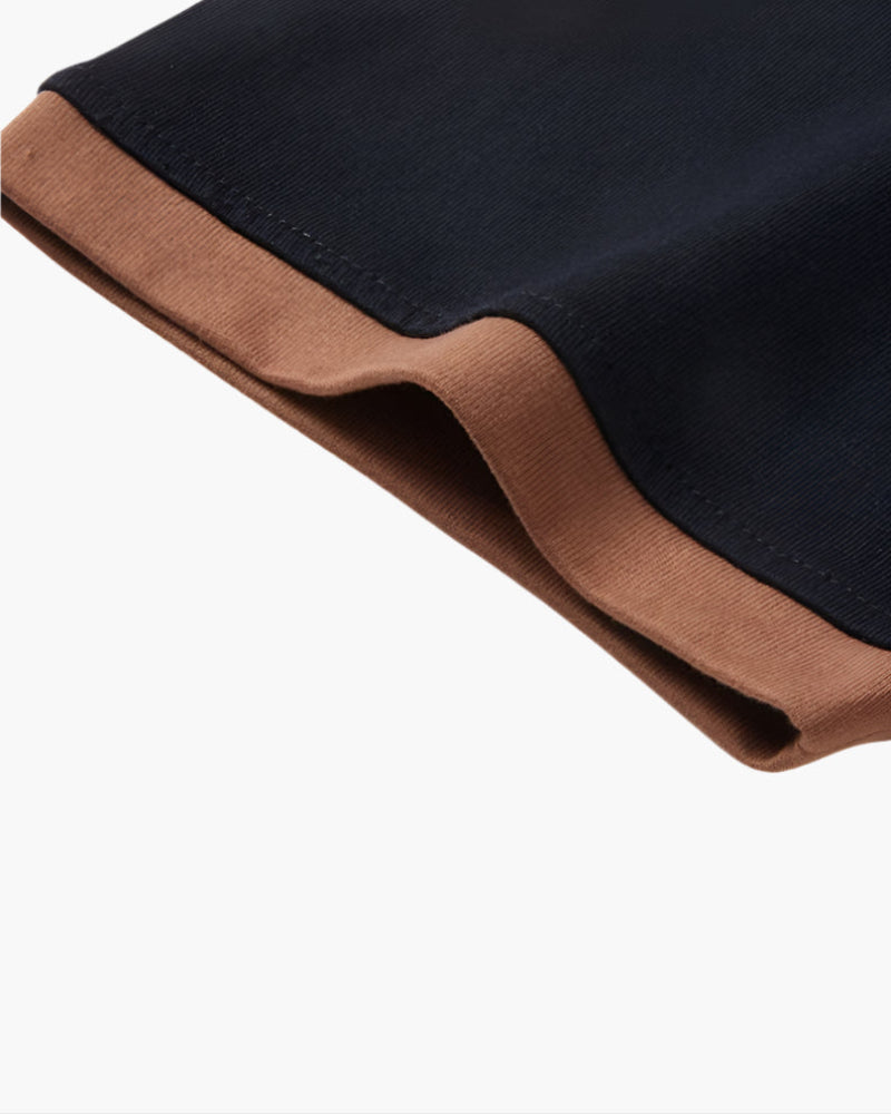 Herren Poloshirt Mit Entspannter Passform Und Kontrastkragen Kurzarm