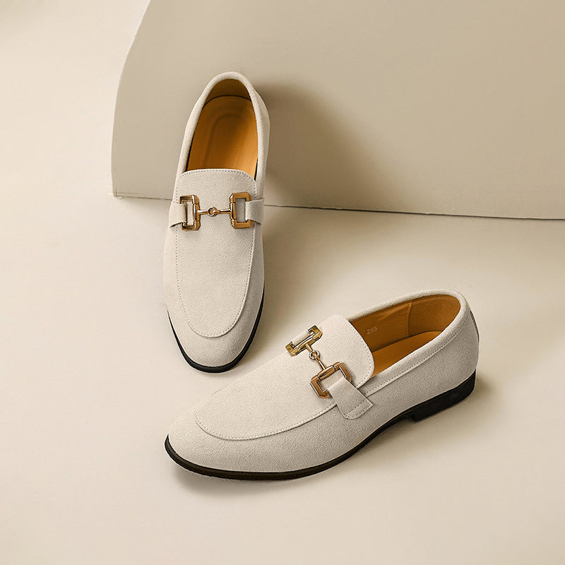 Herren Slipper Mit Mandelförmiger Spitze Pferdebit Halbformelle Eleganz