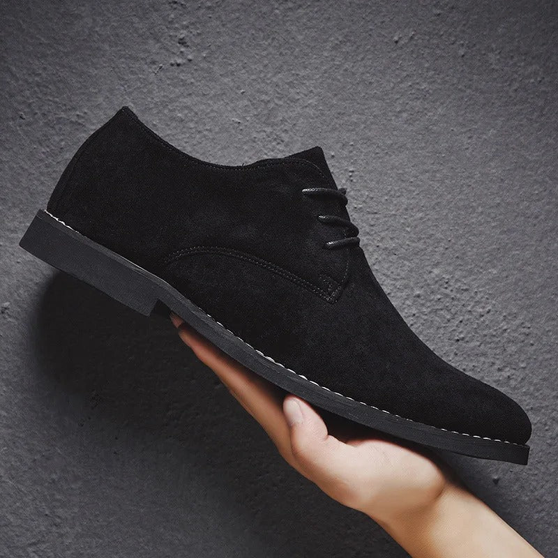 Herren Elegante Schnürschuhe Aus Wildleder – Zeitloses Design Für Hochzeiten