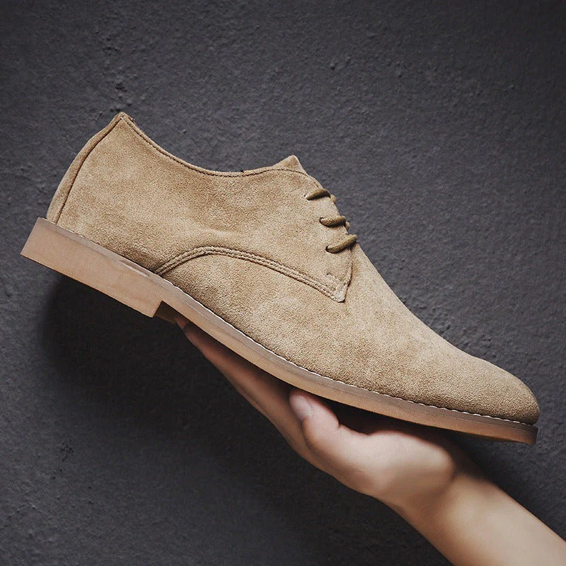 Herren Elegante Schnürschuhe Aus Wildleder – Zeitloses Design Für Hochzeiten