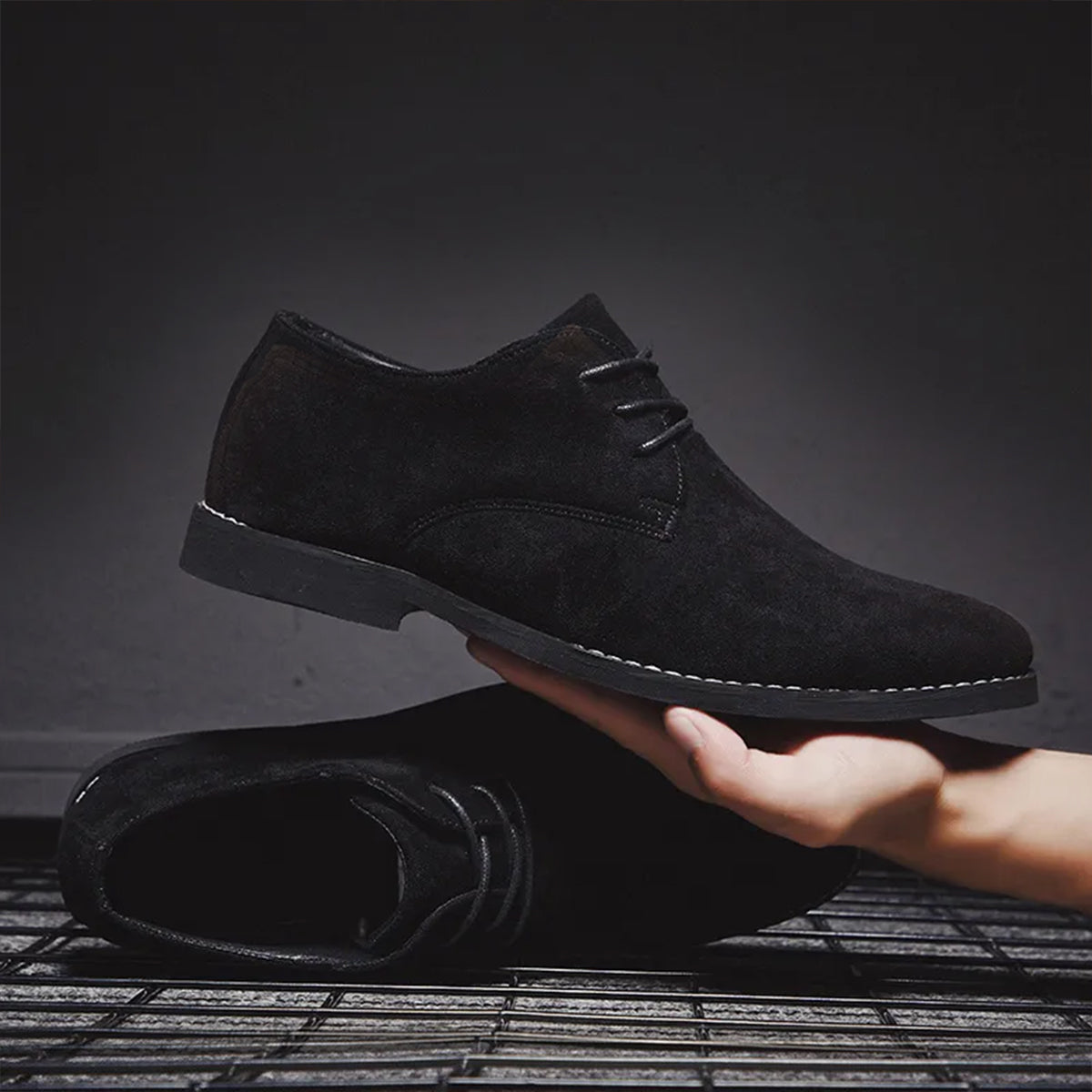 Herren Elegante Schnürschuhe Aus Wildleder – Zeitloses Design Für Hochzeiten