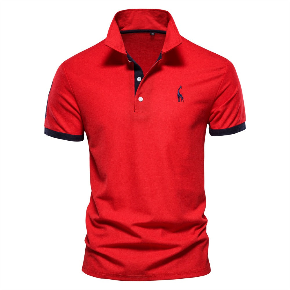 Herren Elegantes Kurzarm-Poloshirt Für Smart Casual Sommerlook