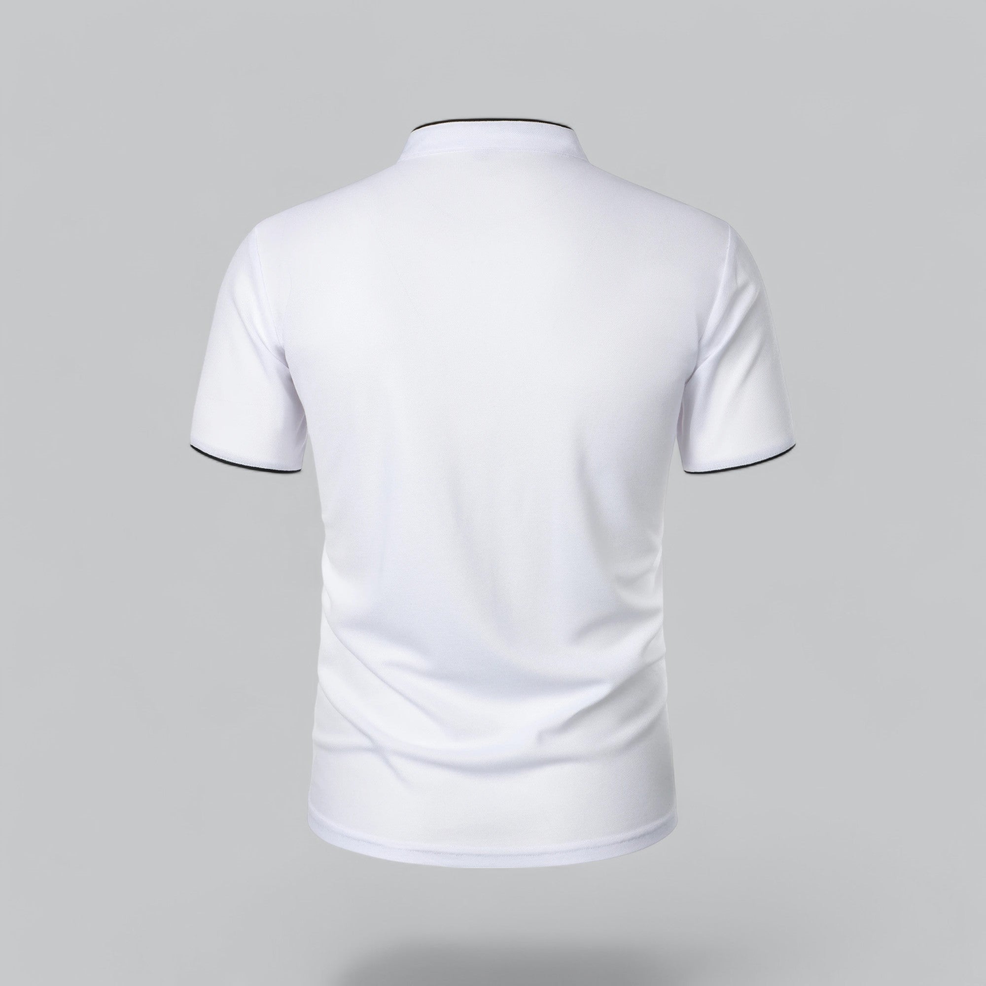 Herren Poloshirt Ohne Kragen Zeitloses Essential Im Old Money Stil