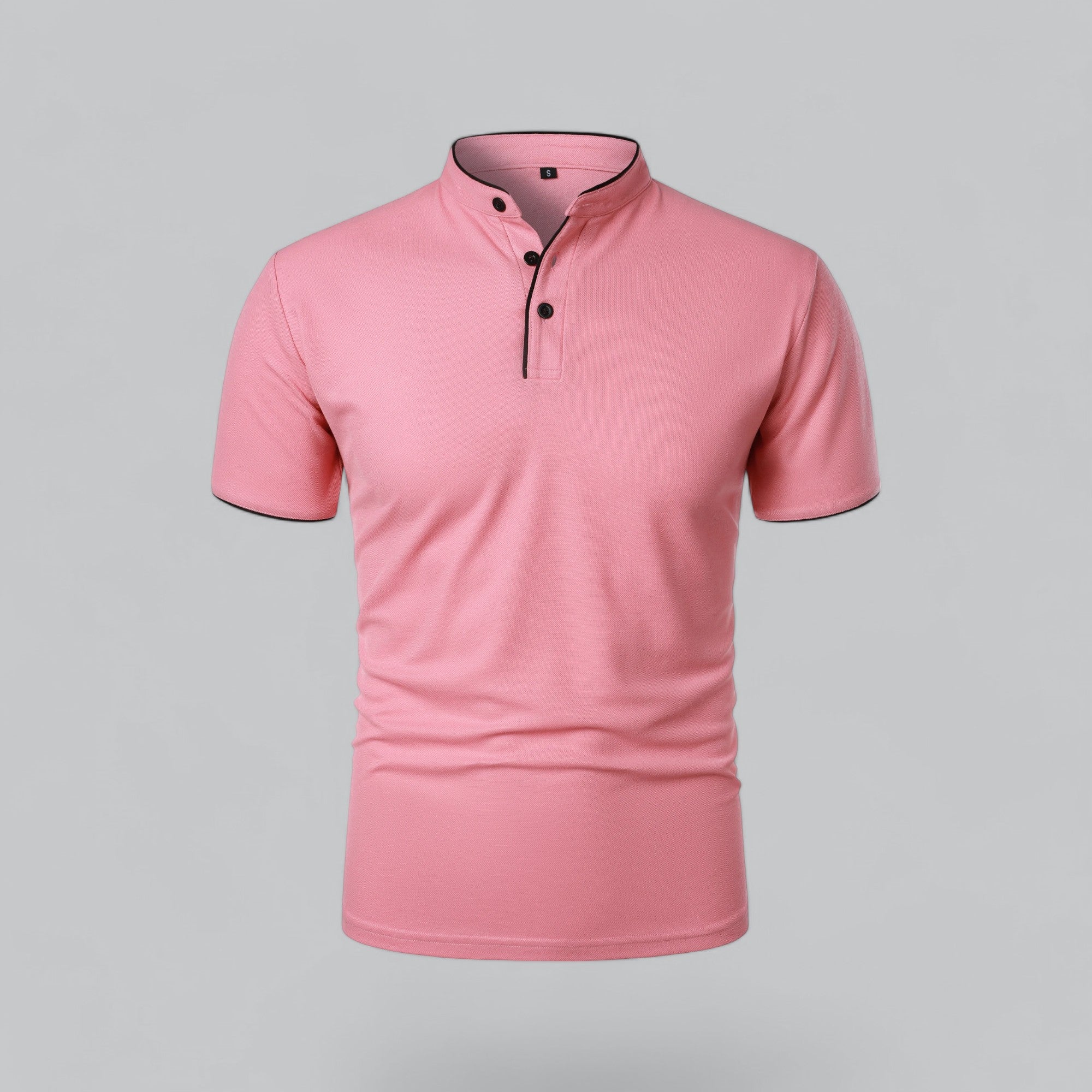 Herren Poloshirt Ohne Kragen Zeitloses Essential Im Old Money Stil