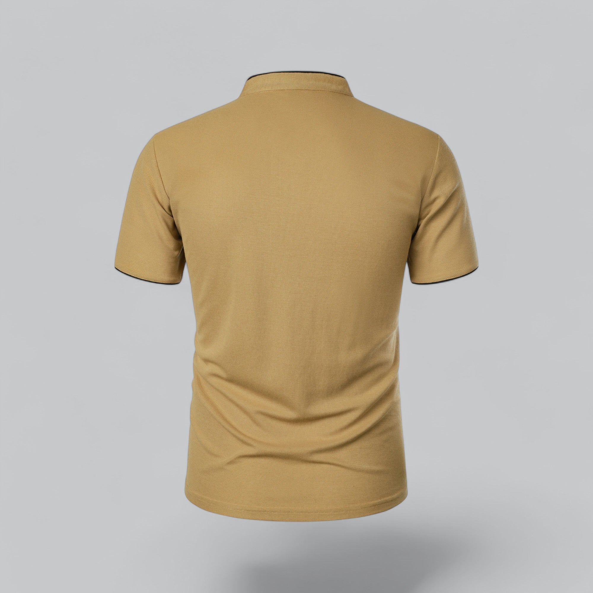 Herren Poloshirt Ohne Kragen Zeitloses Essential Im Old Money Stil