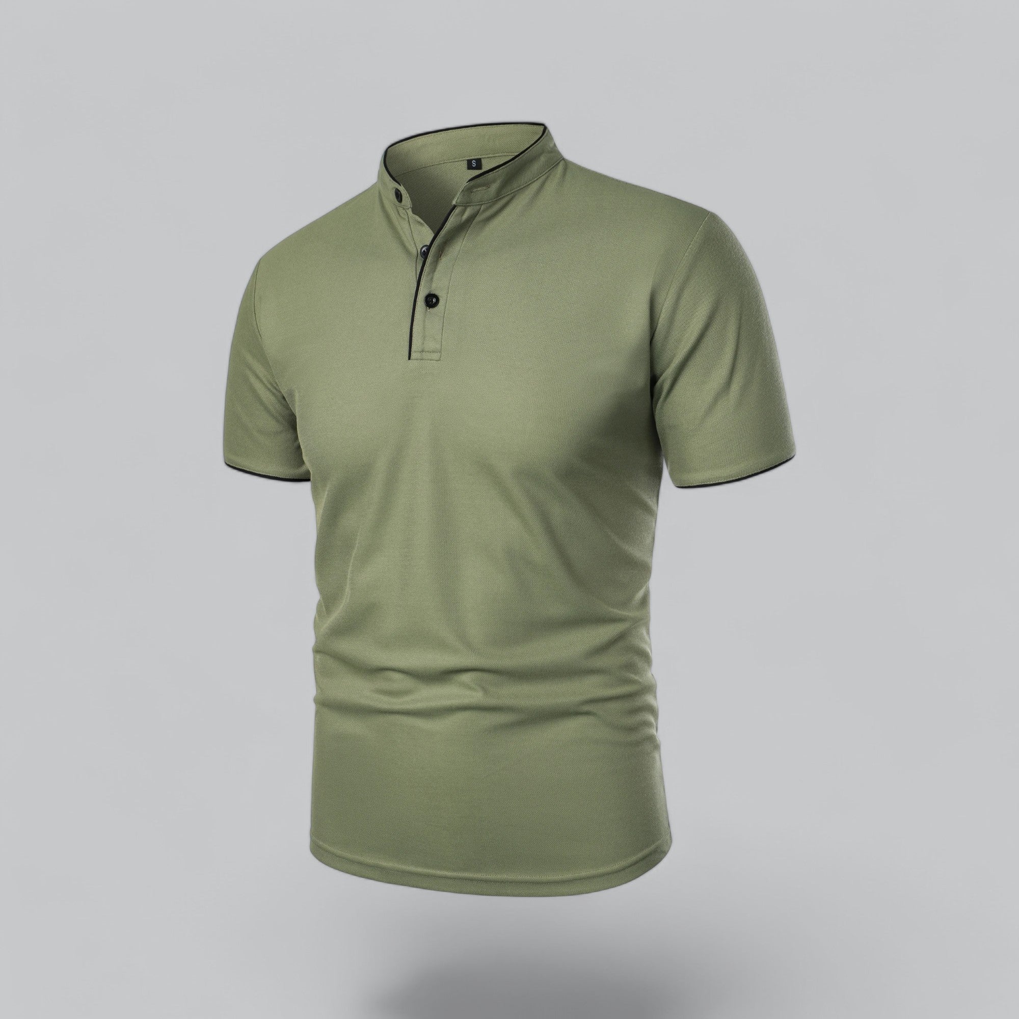 Herren Poloshirt Ohne Kragen Zeitloses Essential Im Old Money Stil
