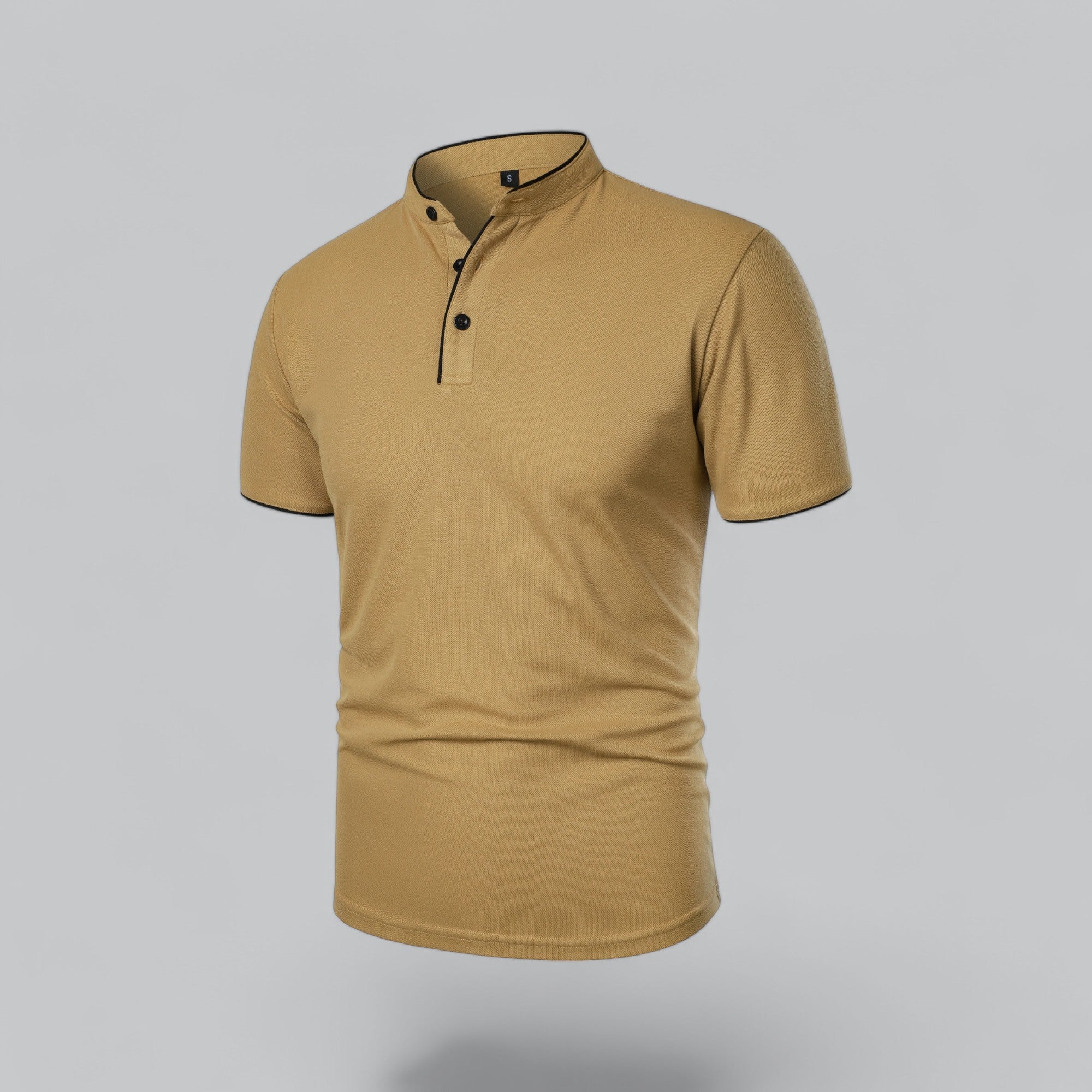Herren Poloshirt Ohne Kragen Zeitloses Essential Im Old Money Stil