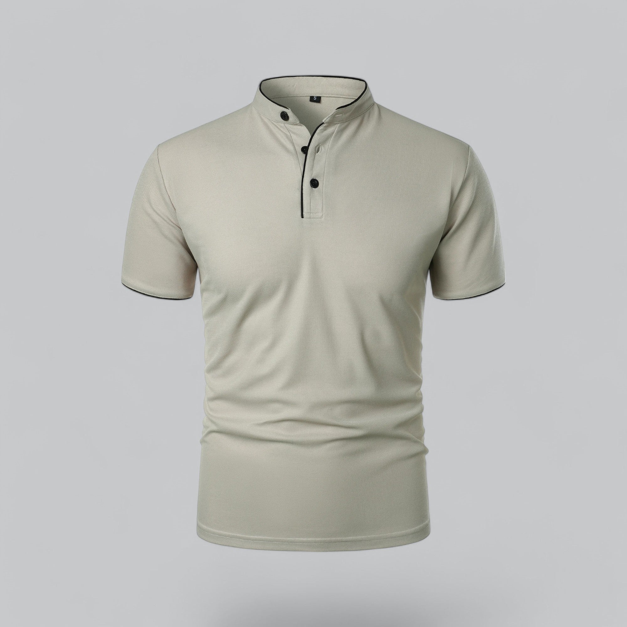 Herren Poloshirt Ohne Kragen Zeitloses Essential Im Old Money Stil