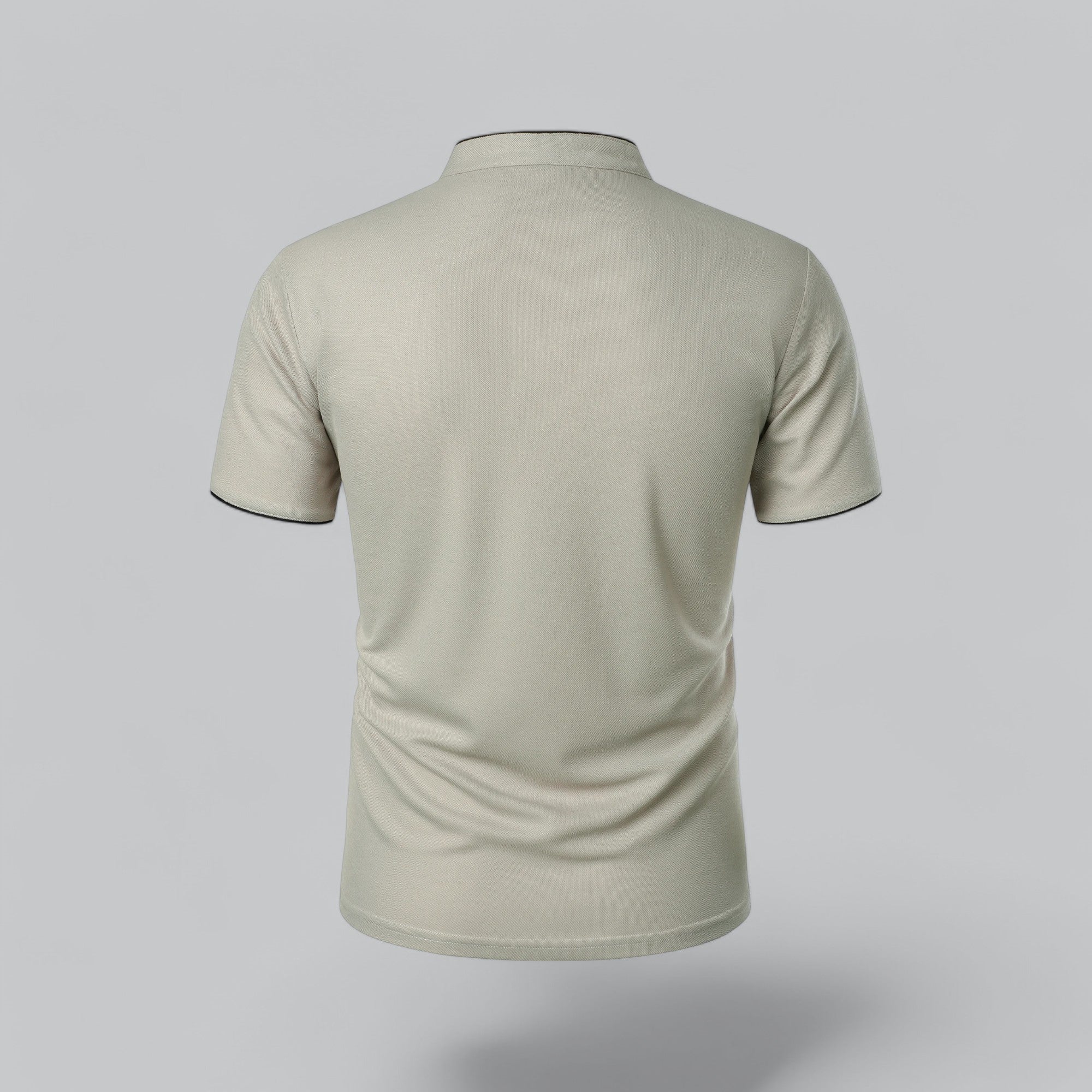 Herren Poloshirt Ohne Kragen Zeitloses Essential Im Old Money Stil