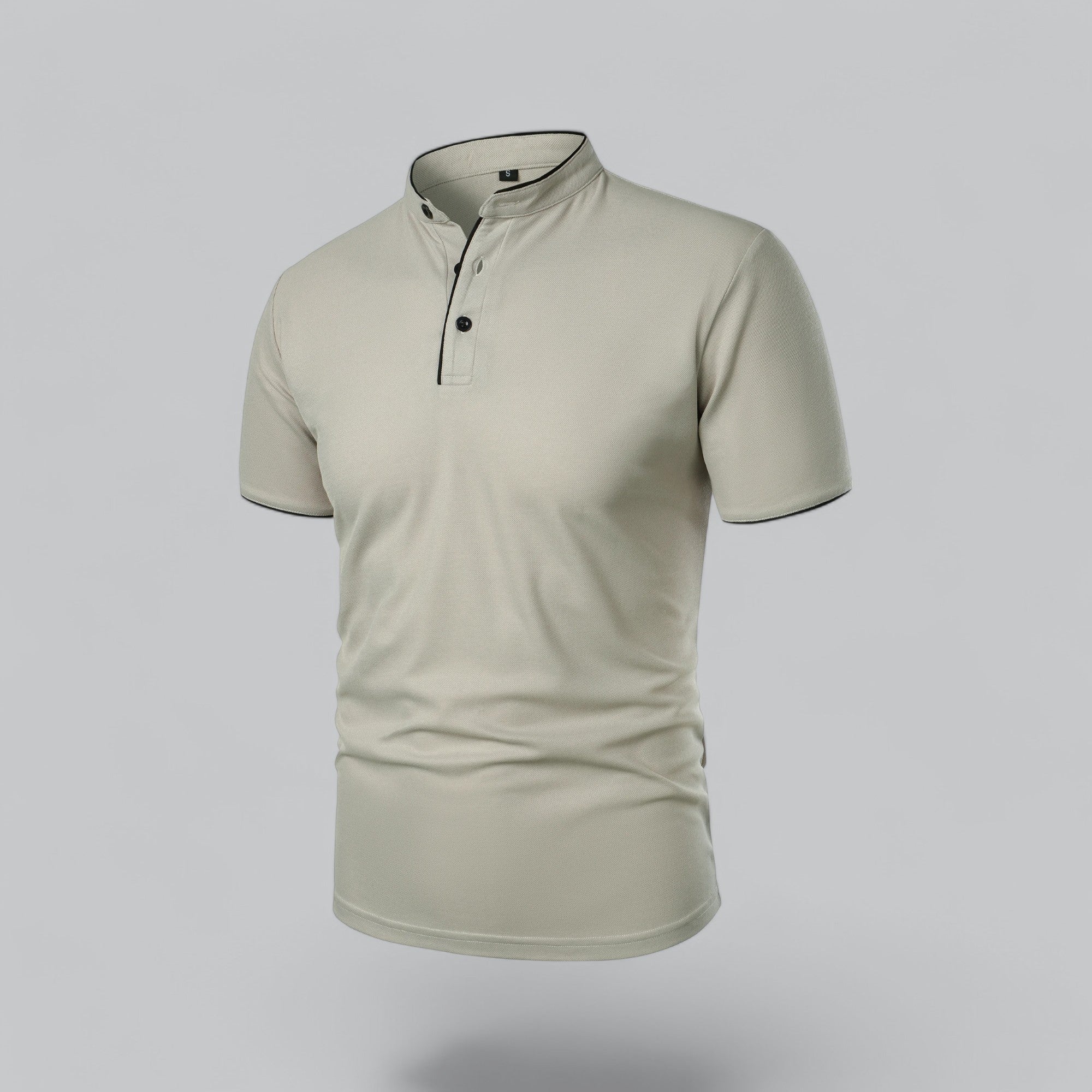 Herren Poloshirt Ohne Kragen Zeitloses Essential Im Old Money Stil